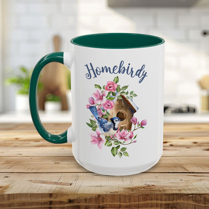 Homebirdy (Homebody) Blue Jay Birdhouse Mug (11/15oz)