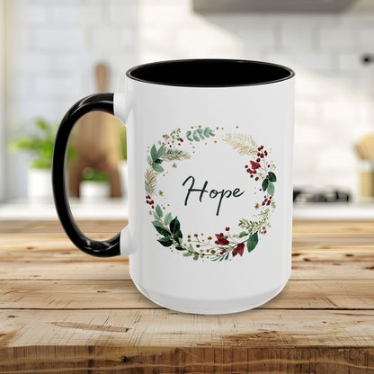 Hope Christmas Wreath Mug (11/15oz)