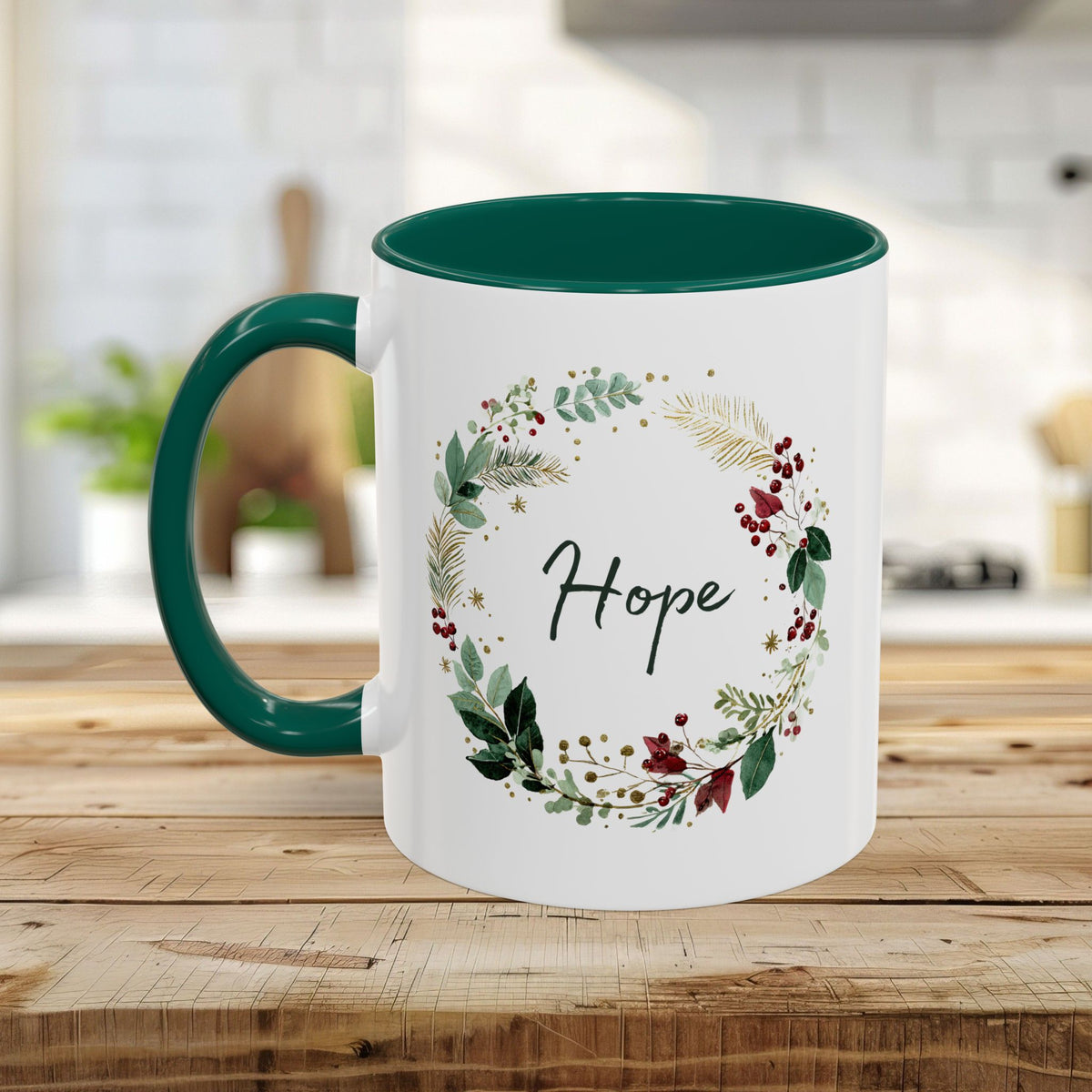 Hope Christmas Wreath Mug (11/15oz)