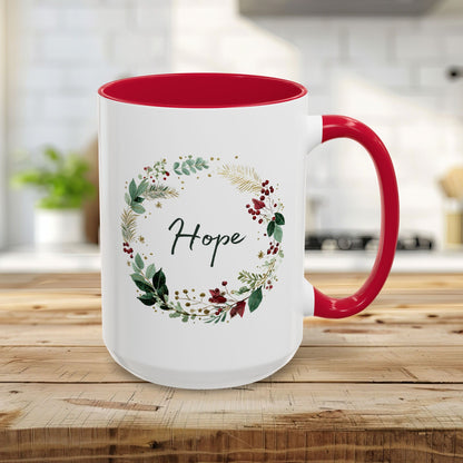Hope Christmas Wreath Mug (11/15oz)