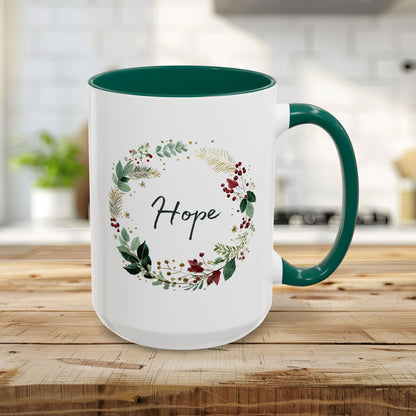 Hope Christmas Wreath Mug (11/15oz)