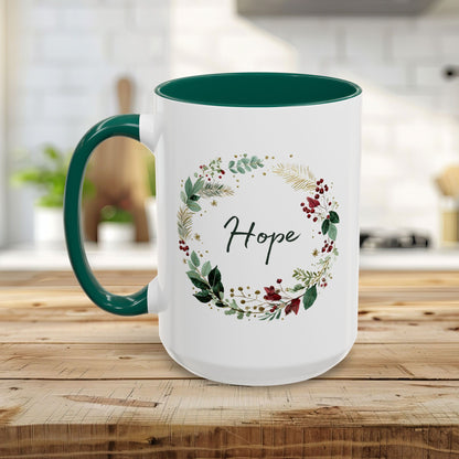 Hope Christmas Wreath Mug (11/15oz)