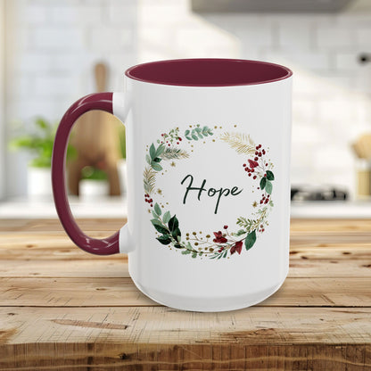 Hope Christmas Wreath Mug (11/15oz)