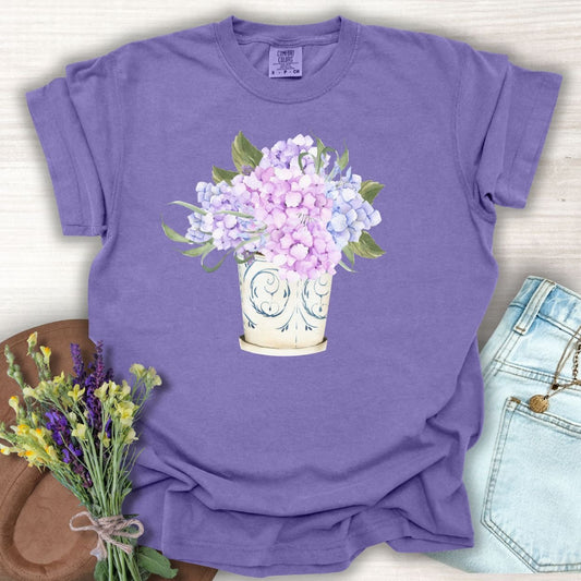Hydrangea Bouquet Vase T-Shirt