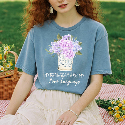 Hydrangeas Are My Love Language T-Shirt