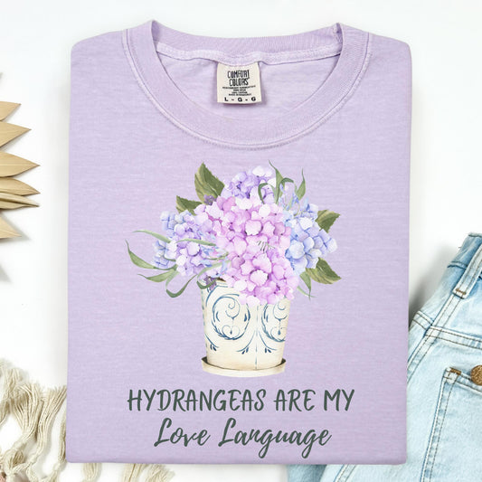 Hydrangeas Are My Love Language T-Shirt