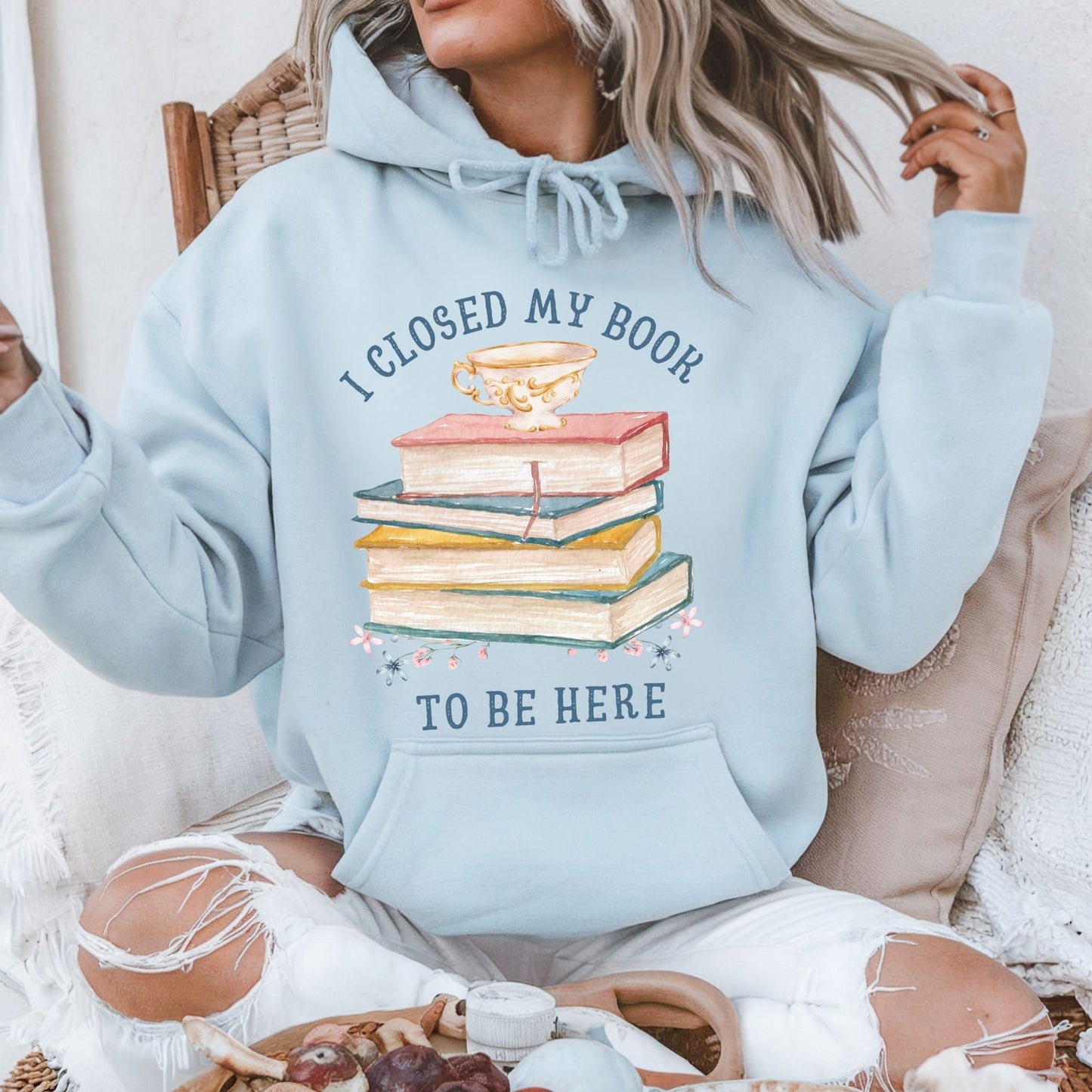 I Closed My Book To Be Here Hoodie
