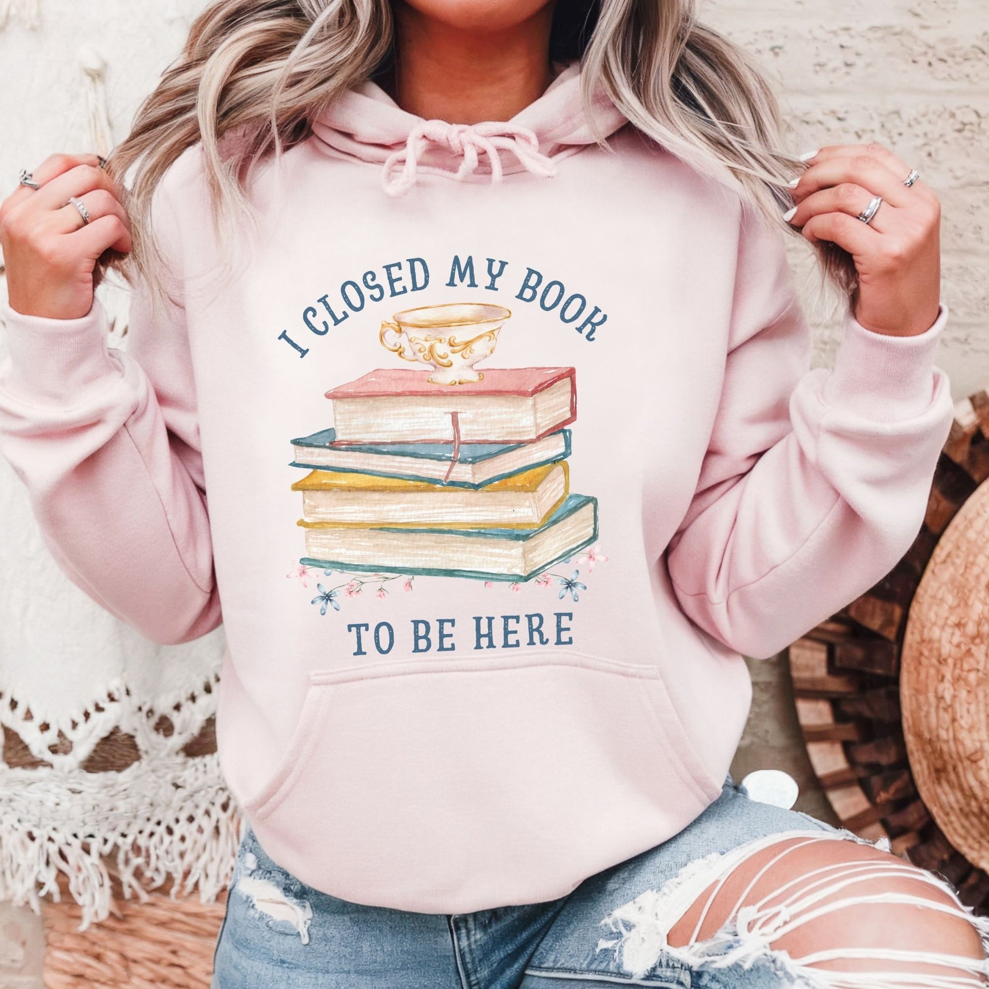I Closed My Book To Be Here Hoodie