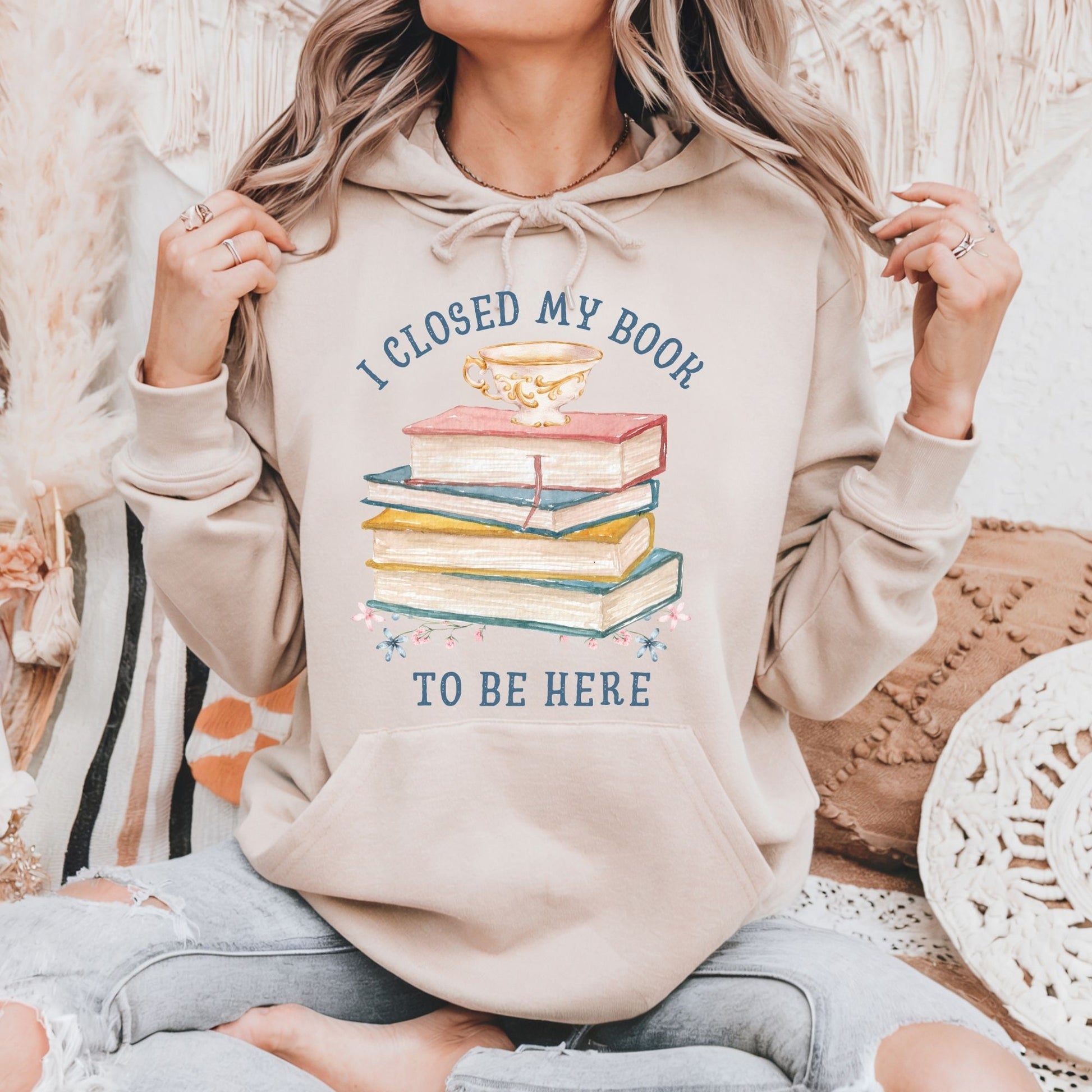 I Closed My Book To Be Here Hoodie
