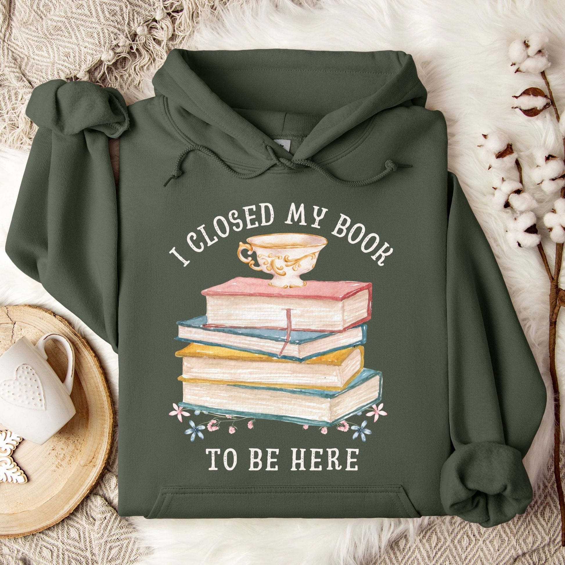 I Closed My Book To Be Here Hoodie