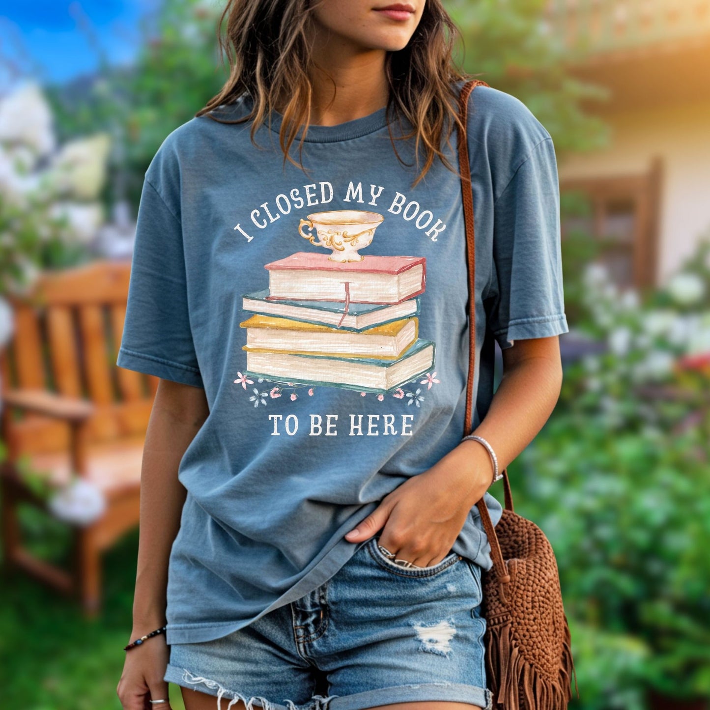 I Closed My Book to Be Here T-Shirt