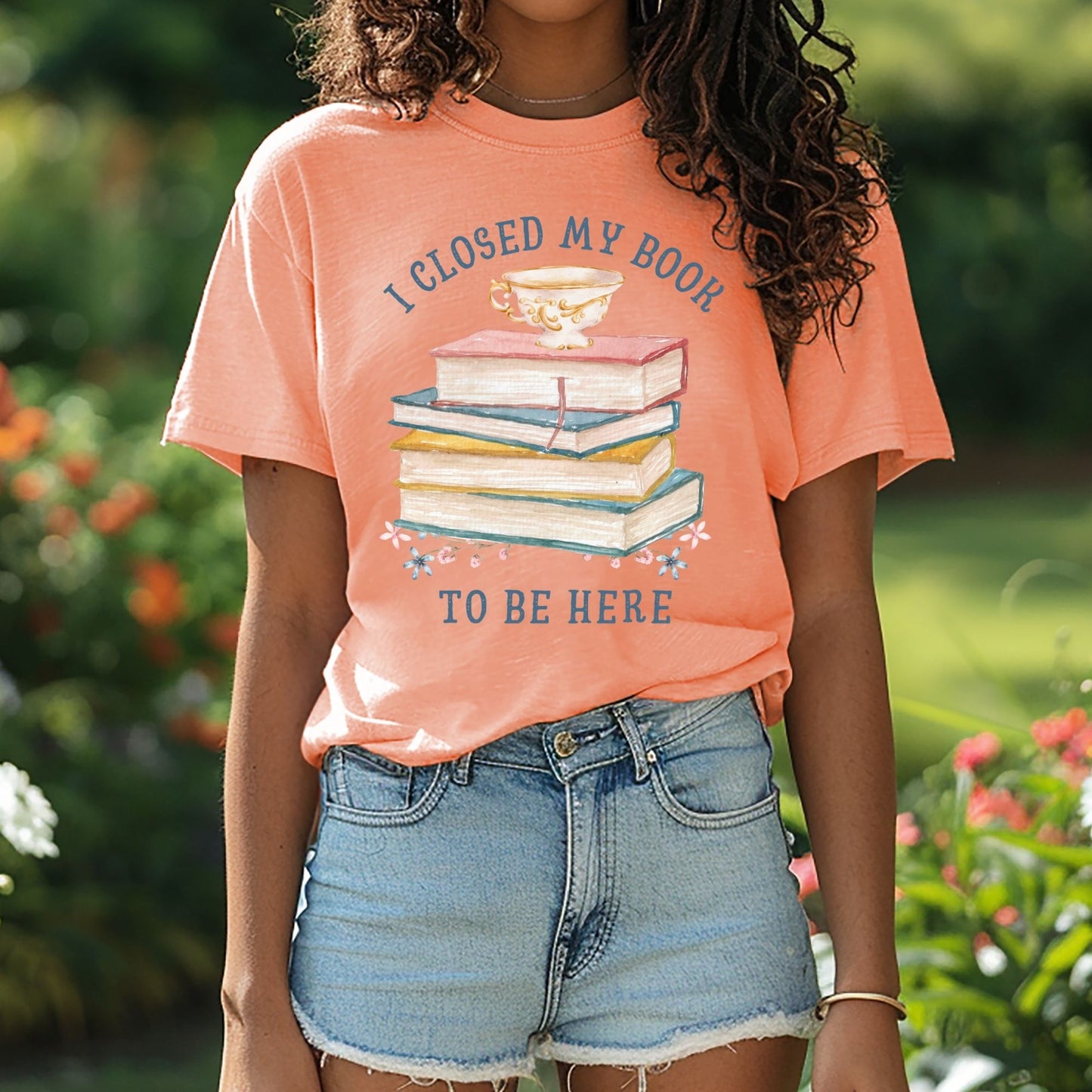 I Closed My Book to Be Here T-Shirt