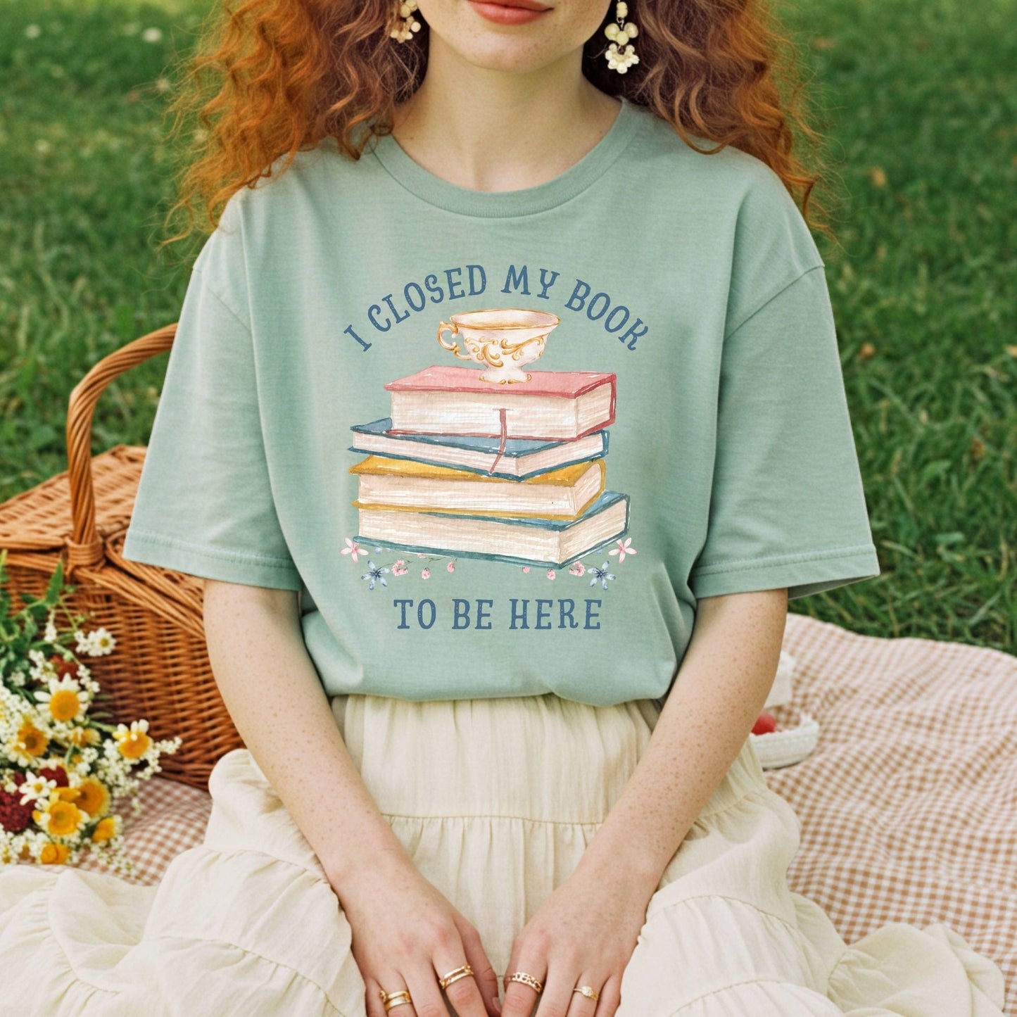I Closed My Book to Be Here T-Shirt