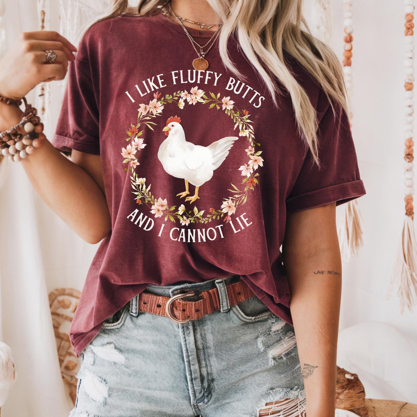 I Like Fluffy Butts and I Cannot Lie Chicken T-Shirt