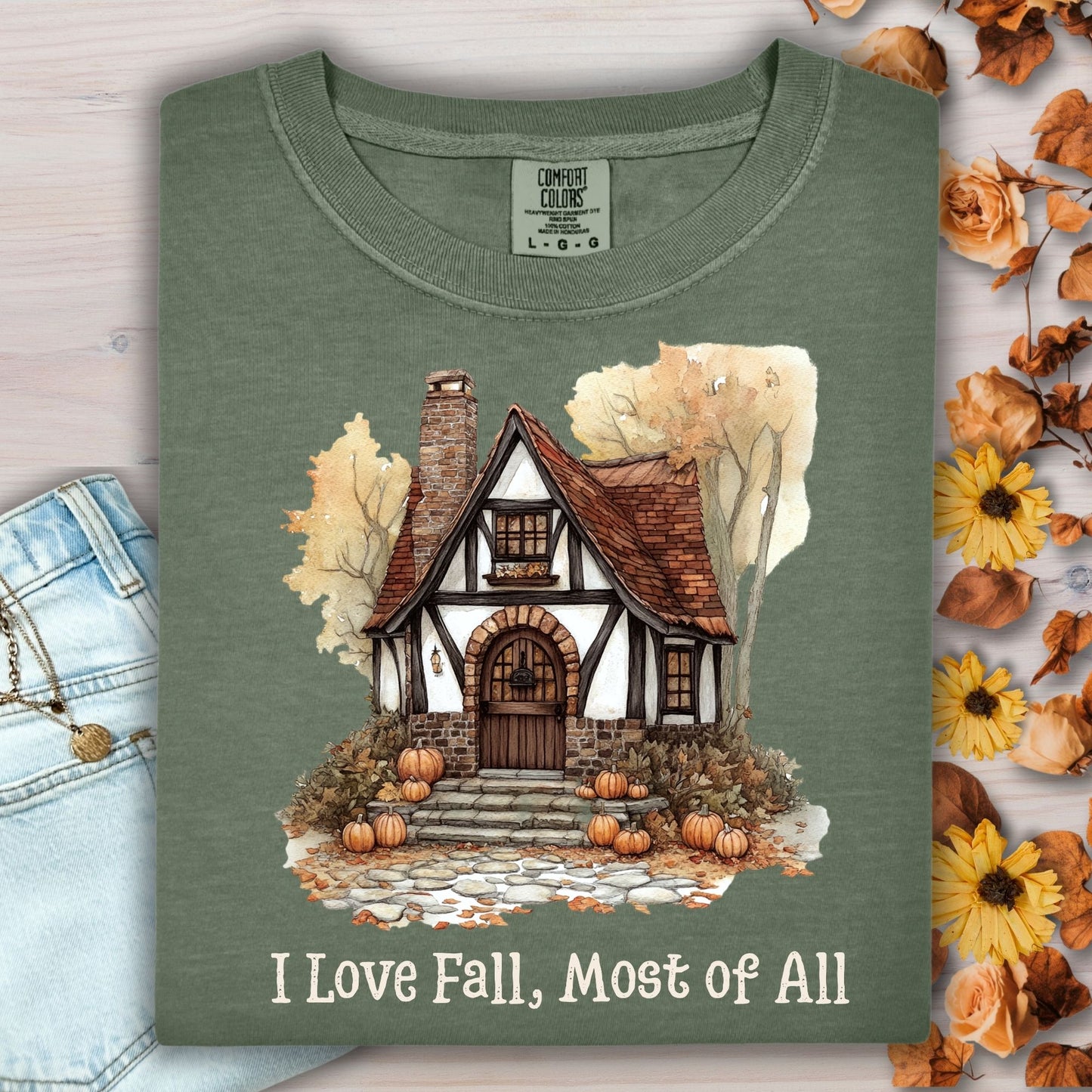 I Love Fall Most of All T-Shirt