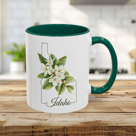 Idaho State Flower Mug — Syringa (Mock Orange) (11/15oz)
