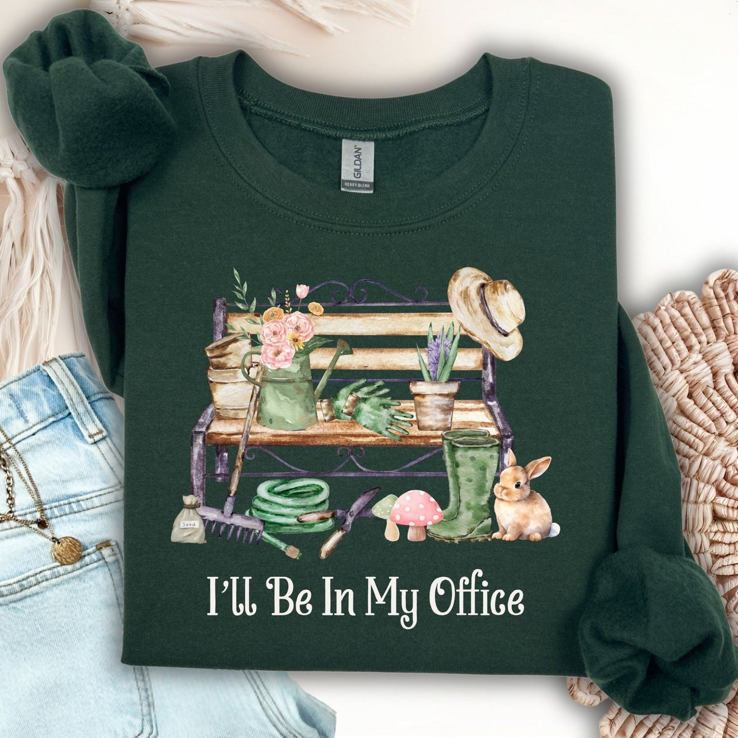 "I'll Be In My Office" Gardeners Sweatshirt