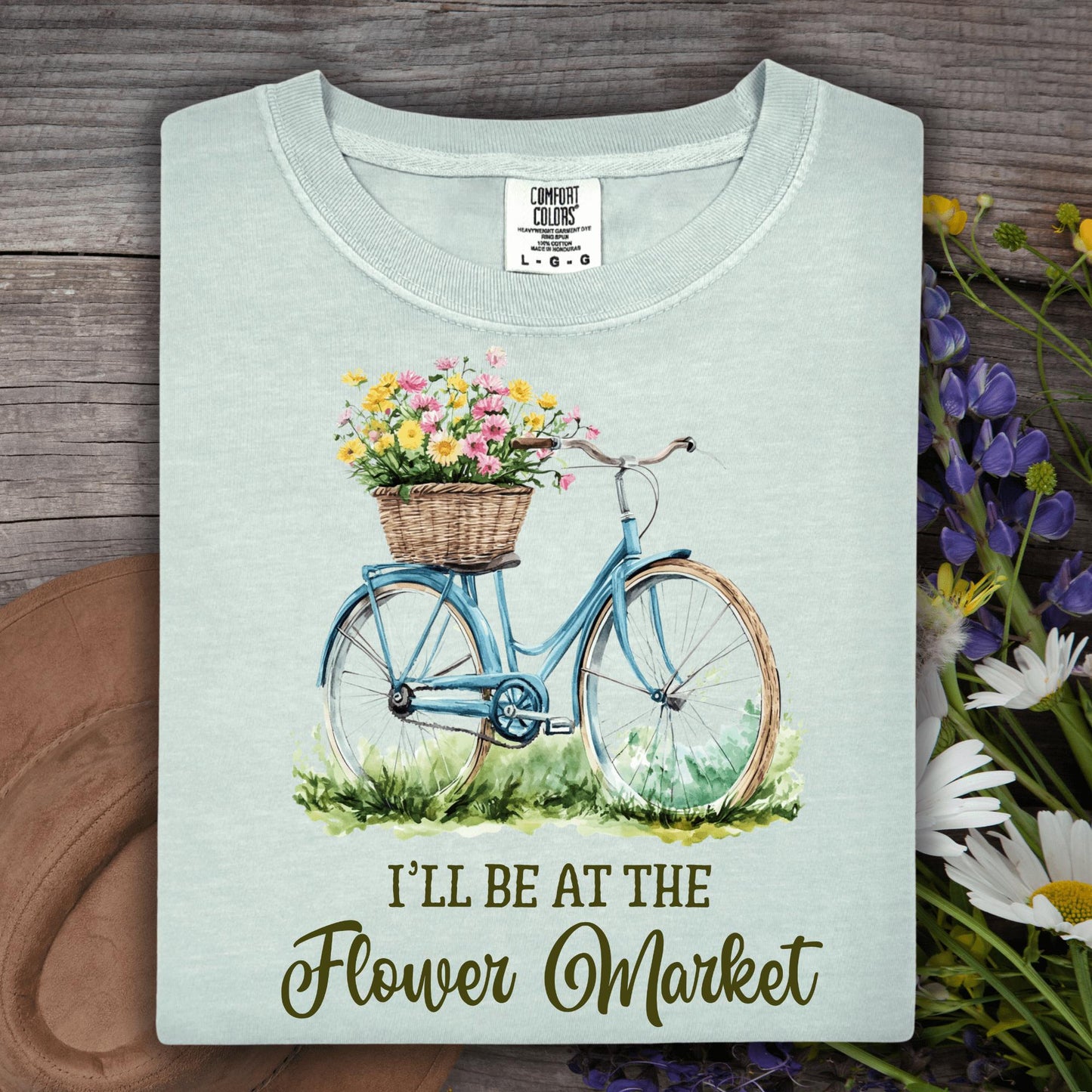 Wild Petal Threads T-Shirt S / bay I'll Be at the Flower Market T-Shirt