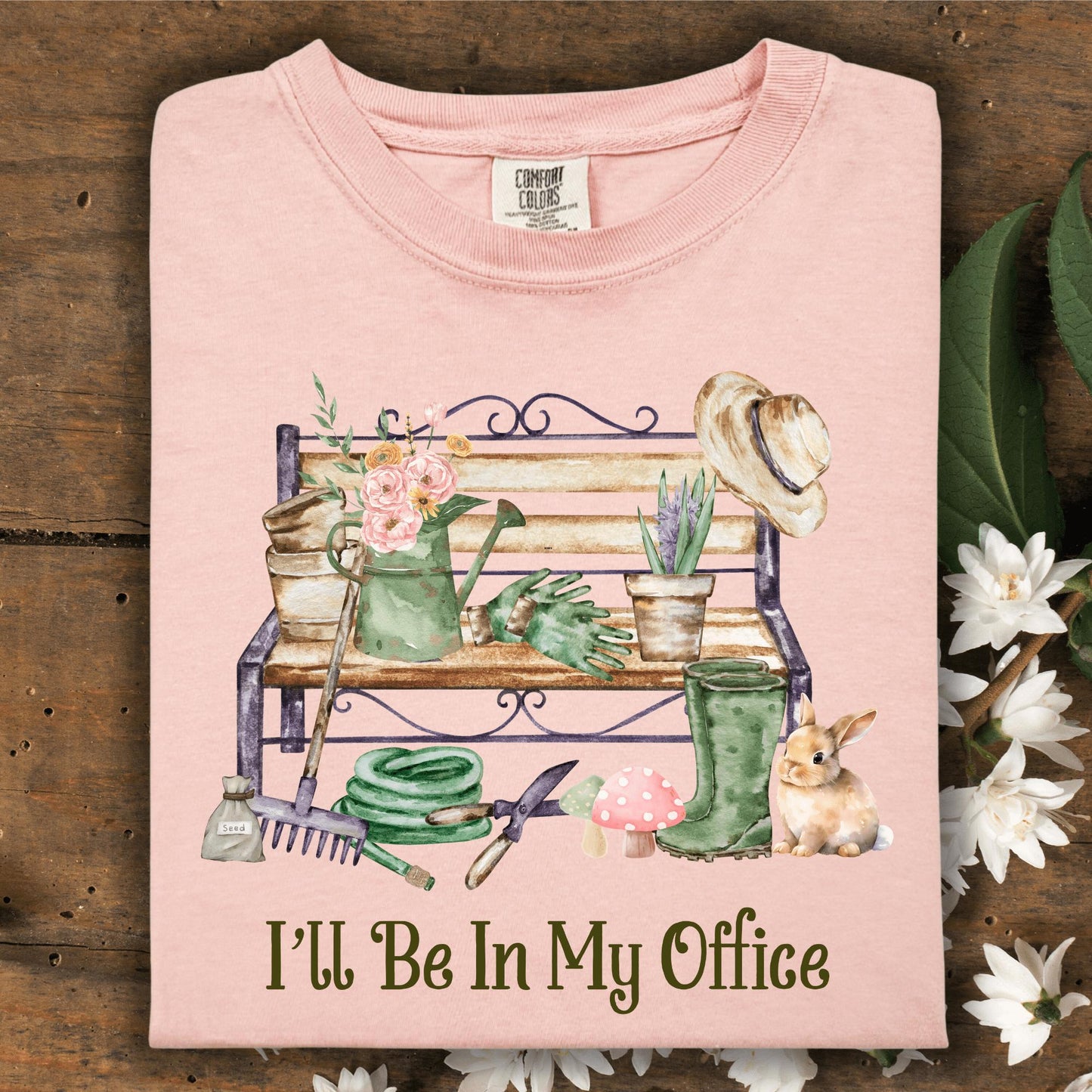 Wild Petal Threads T-Shirt S / peachy I'll Be in My Office T-Shirt