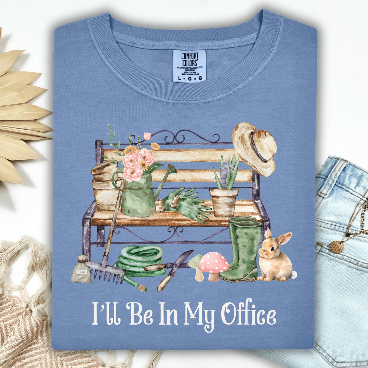 Wild Petal Threads T-Shirt S / blue jean I'll Be in My Office T-Shirt