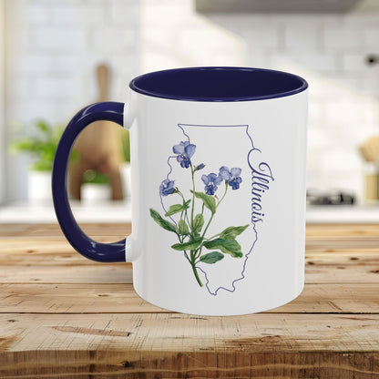 Illinois State Flower Mug - Common Blue Violet (11/15oz)