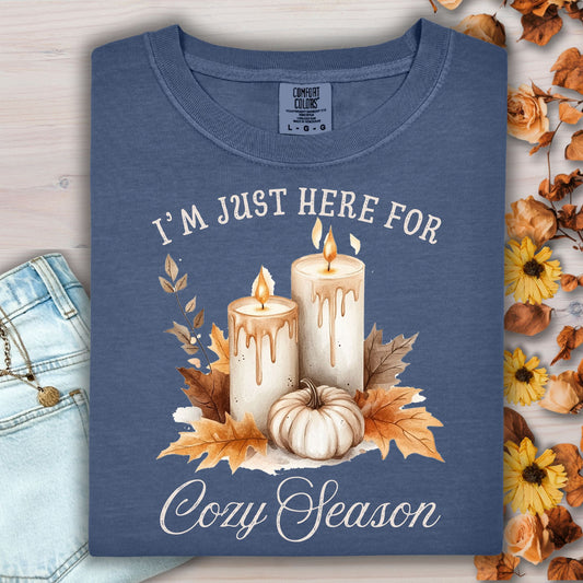 I'm Just Here for Cozy Season T-Shirt