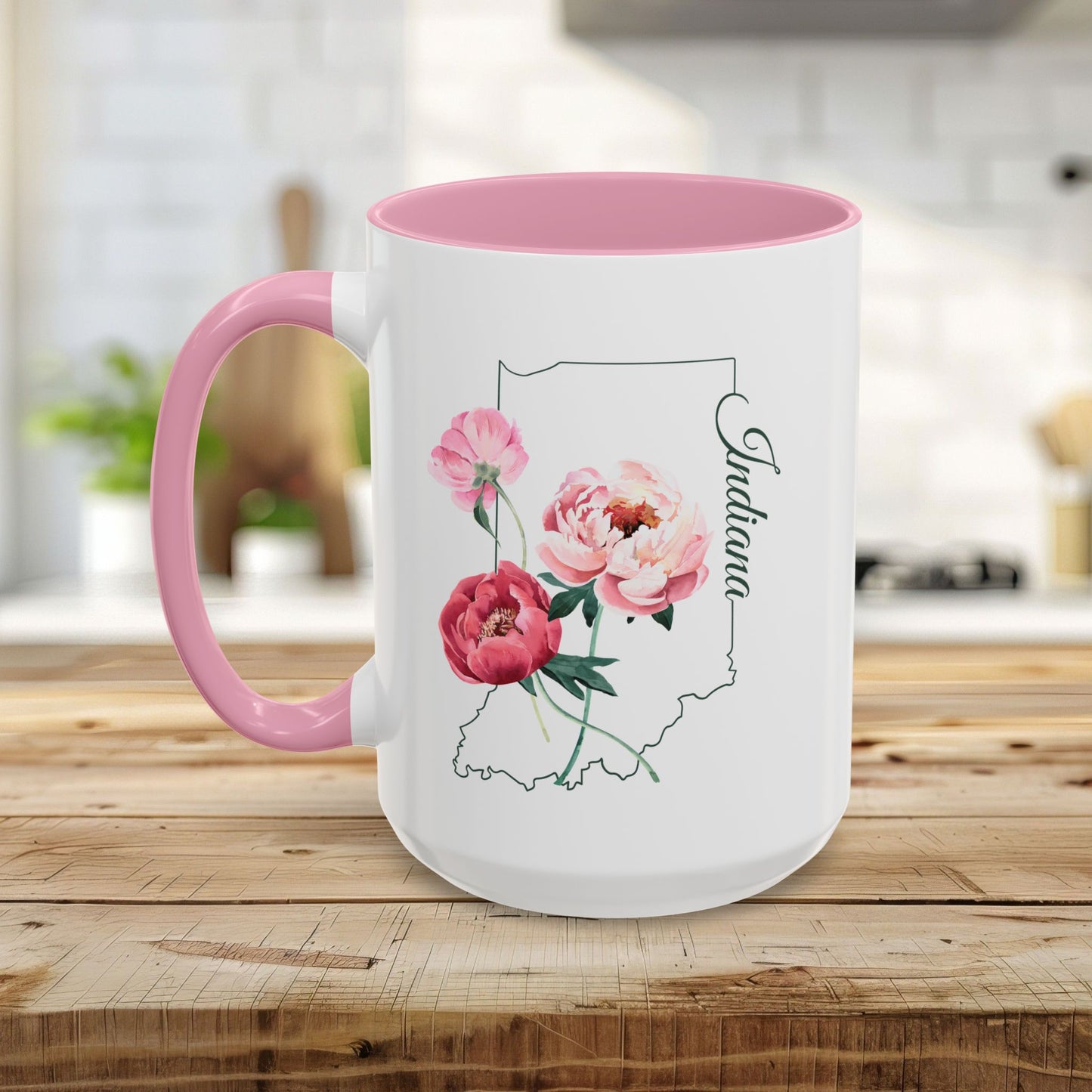 Indiana State Flower Mug - Peony (11/15oz)