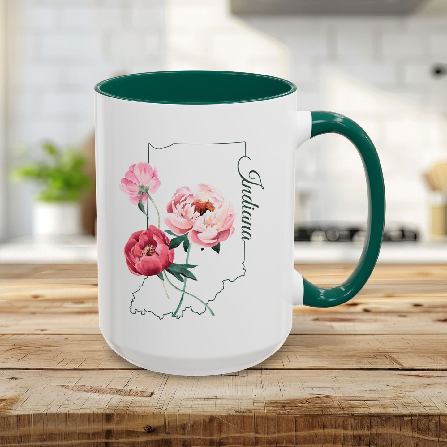 Indiana State Flower Mug - Peony (11/15oz)