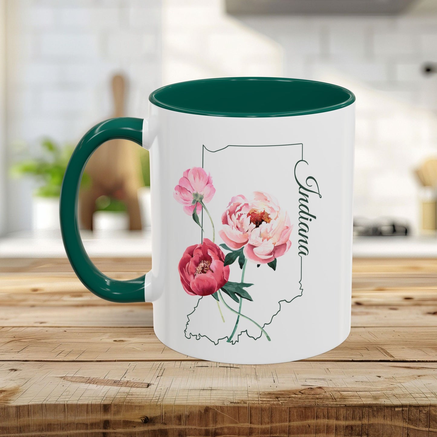 Indiana State Flower Mug - Peony (11/15oz)