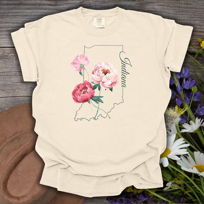 Indiana State Flower T-Shirt — Peony