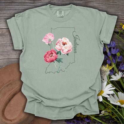 Indiana State Flower T-Shirt — Peony