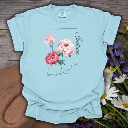 Indiana State Flower T-Shirt — Peony