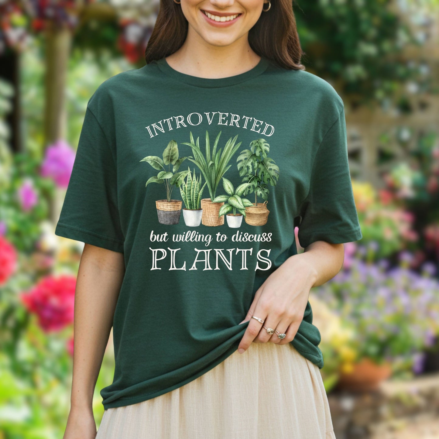 Introverted But Willing to Discuss Plants T-Shirt