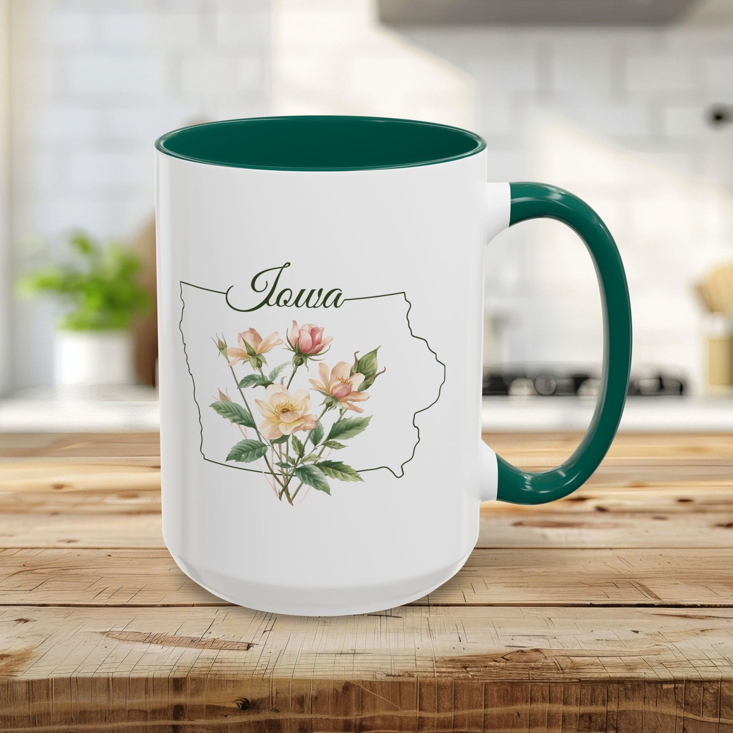 Iowa State Flower Mug (11/15oz) — Wild Prairie Rose