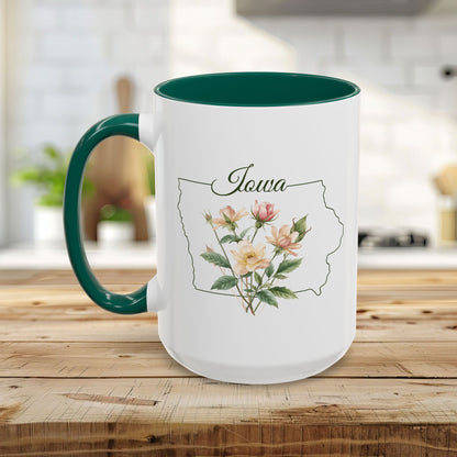 Iowa State Flower Mug (11/15oz) — Wild Prairie Rose