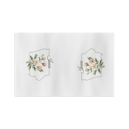 Iowa State Flower Tea Towel - Wild Prairie Rose