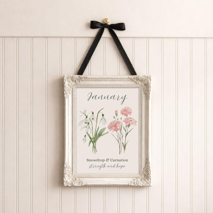 January Birth Month Flower Gift Set