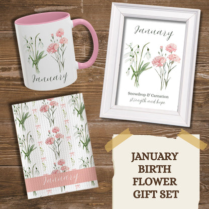 January Birth Month Flower Gift Set
