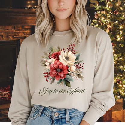 Joy to the World Bouquet Long Sleeve Tee