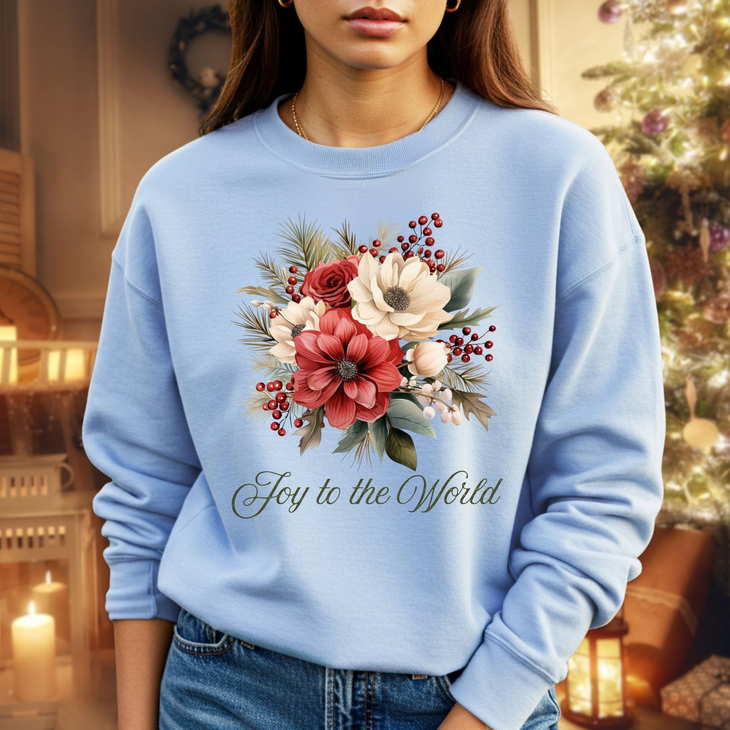 Joy to the World Bouquet Sweatshirt