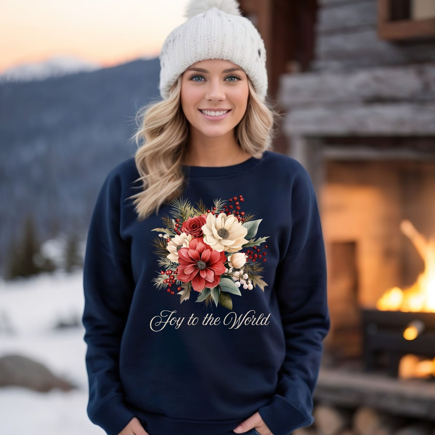 Joy to the World Bouquet Sweatshirt