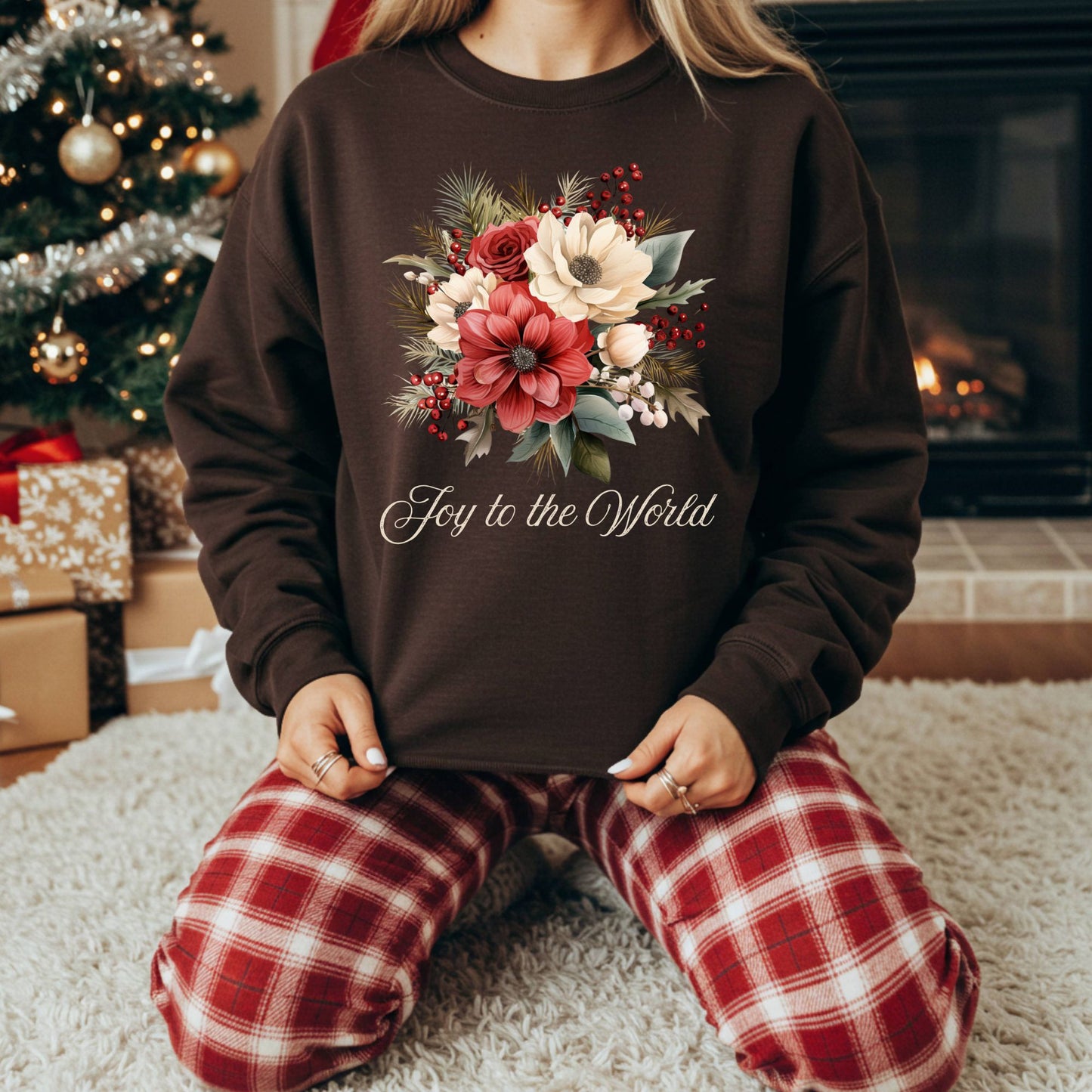 Joy to the World Bouquet Sweatshirt