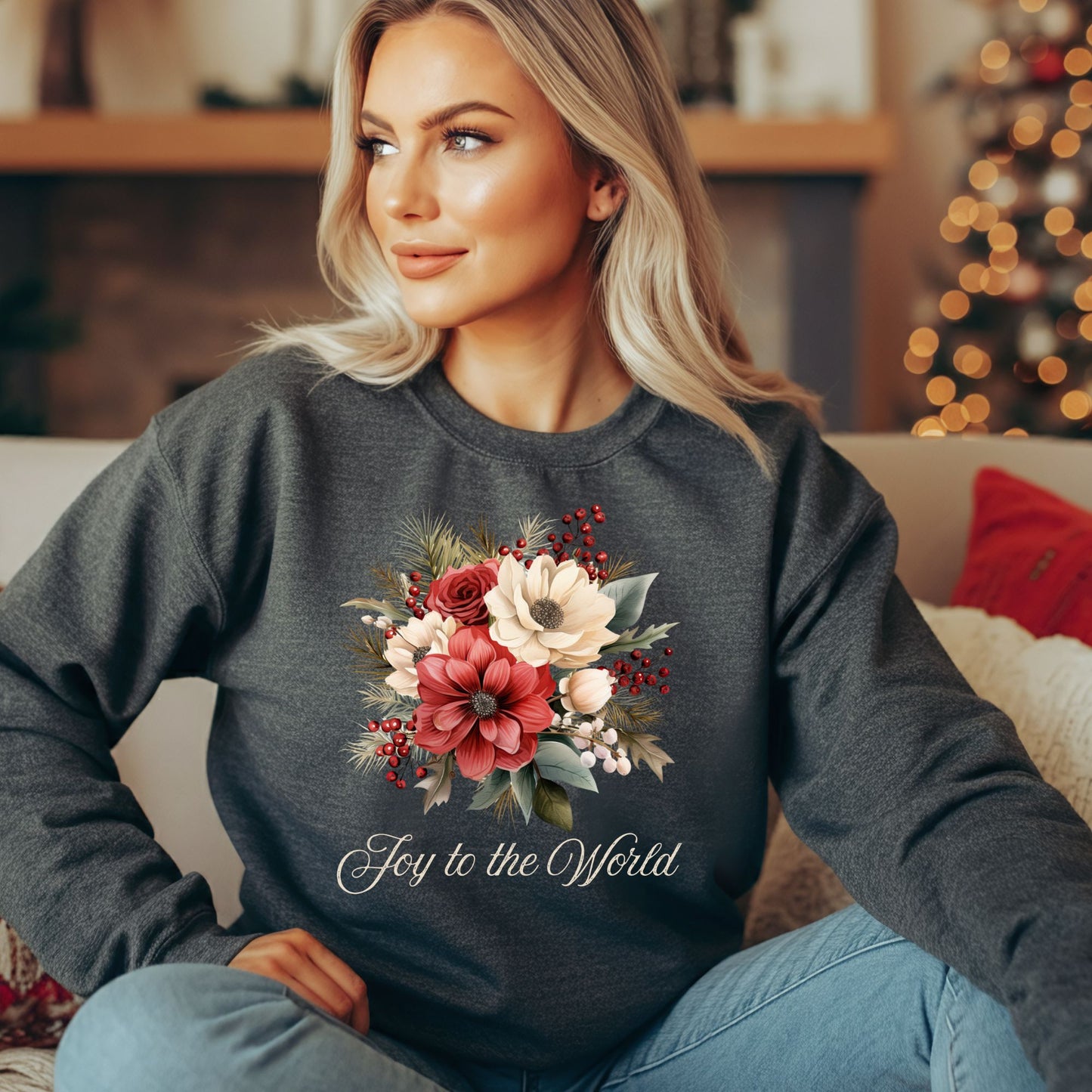 Joy to the World Bouquet Sweatshirt