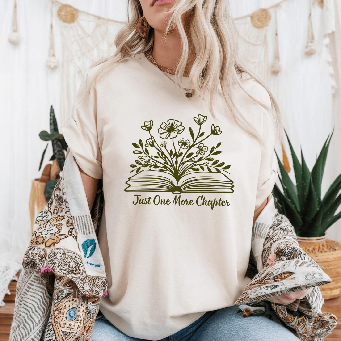 Wild Petal Threads T-Shirt Just One More Chapter T-Shirt