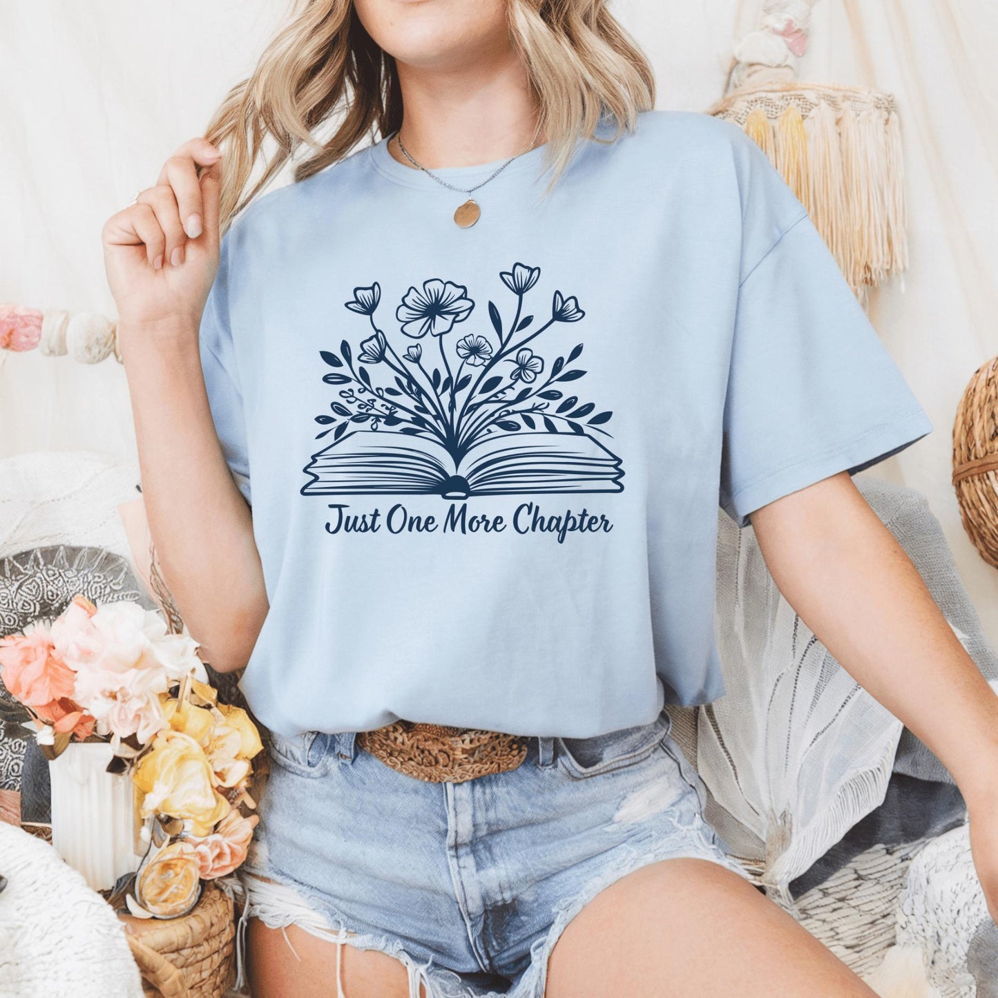 Wild Petal Threads T-Shirt Just One More Chapter T-Shirt