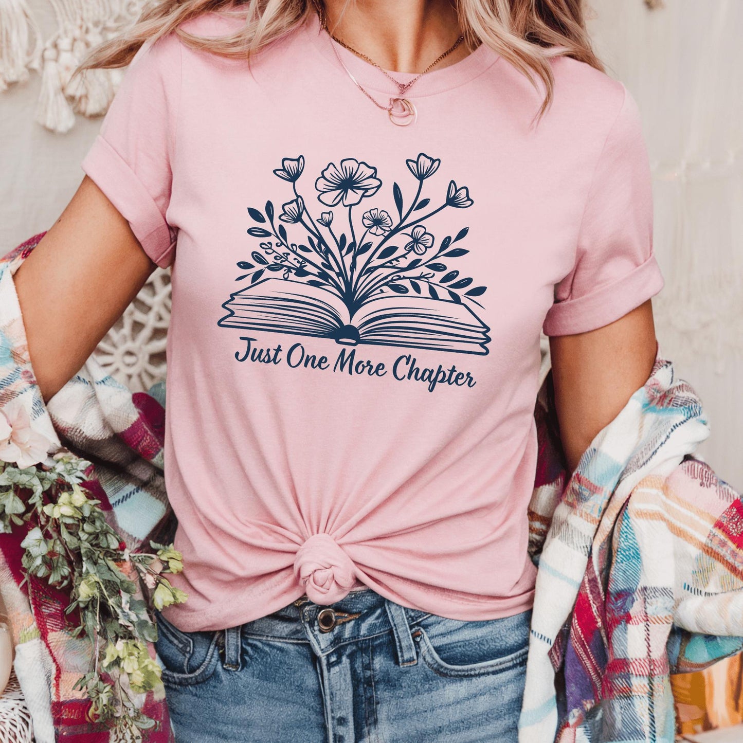 Wild Petal Threads T-Shirt Just One More Chapter T-Shirt