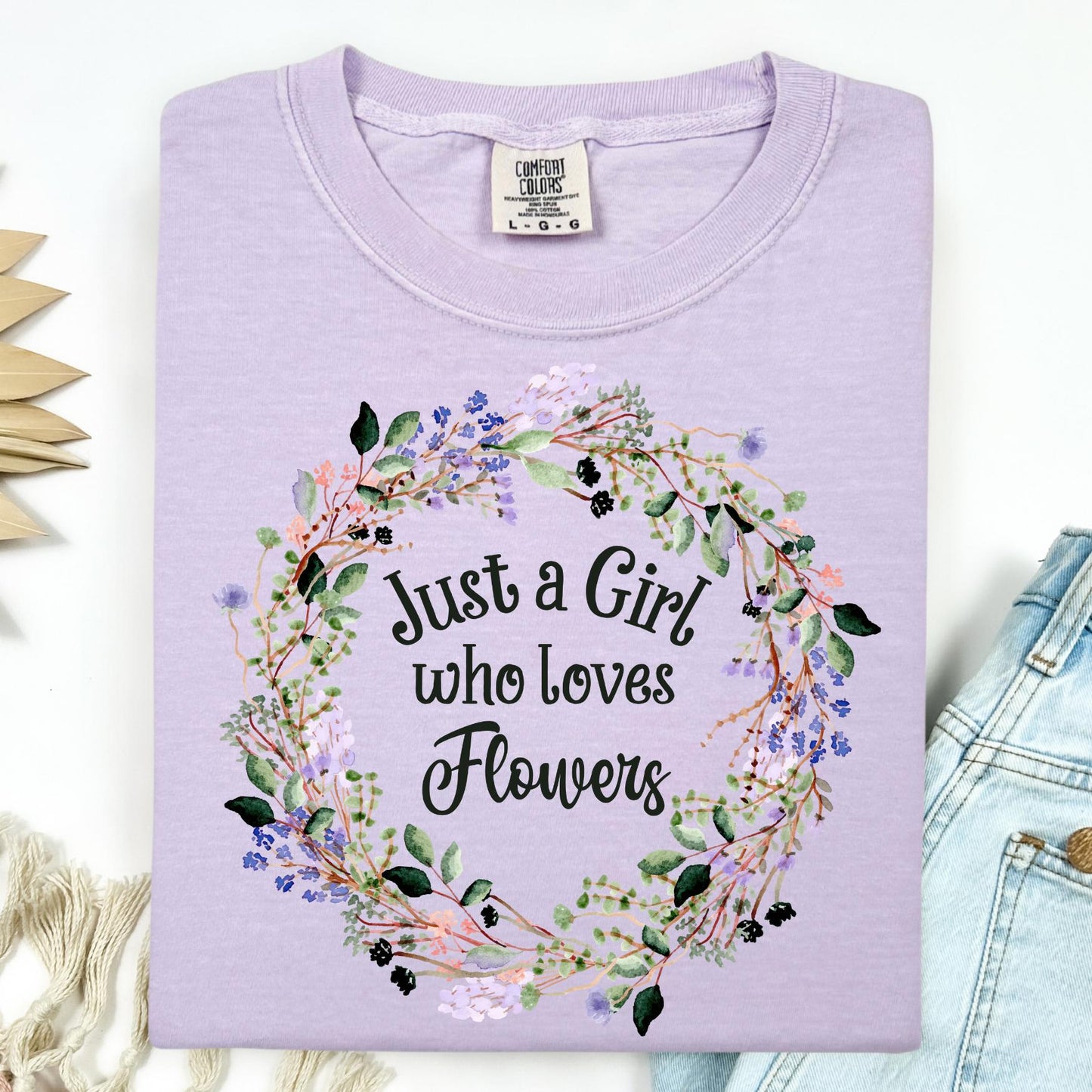 Just a Girl Who Loves Flowers T-Shirt