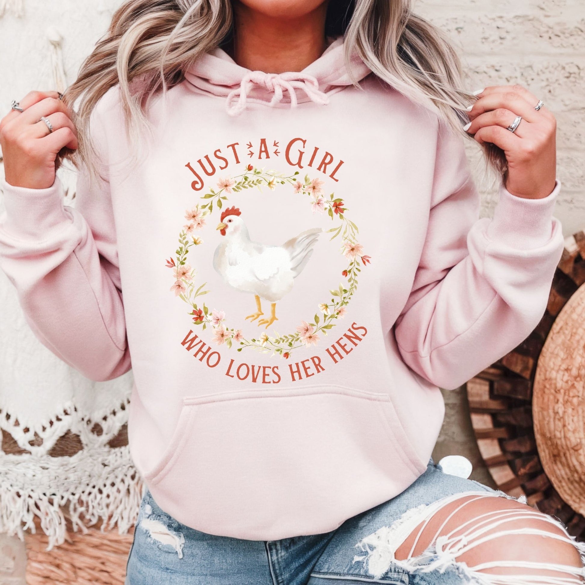 Just a Girl Who Loves Her Hens Hoodie