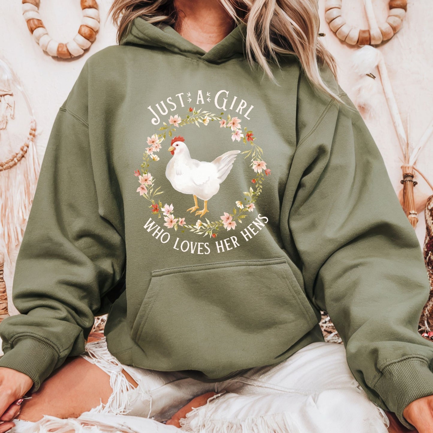 Just a Girl Who Loves Her Hens Hoodie