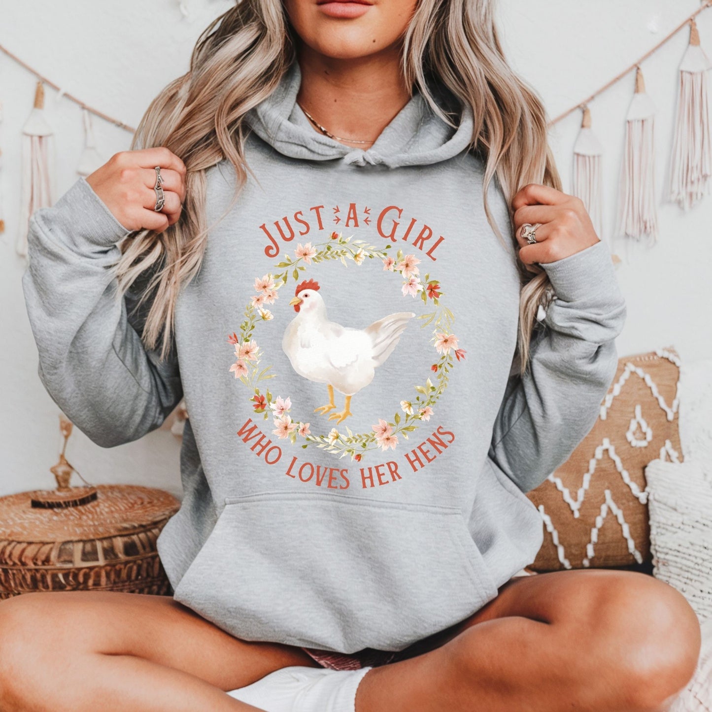 Just a Girl Who Loves Her Hens Hoodie
